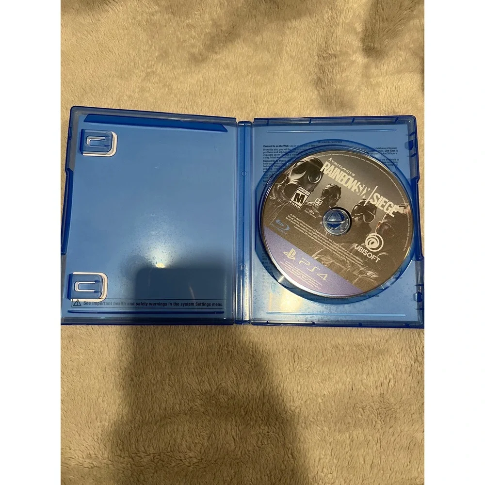 Ubisoft Tom Clancy's Rainbow Six Siege PS4 Tactical Shooter Game Blue Case